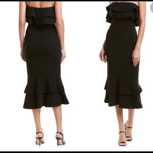 NWT Cinq a Sept Strapless Black dress Size 0